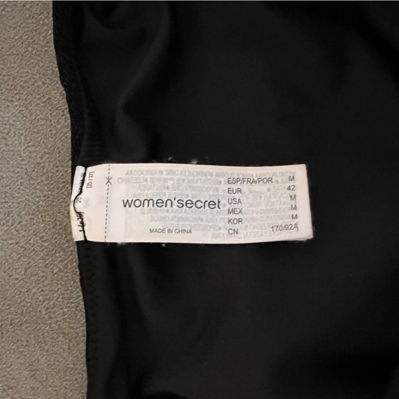 Woman’s Secret Black Glitter One Piece Swimsuit - Picture 6 of 8